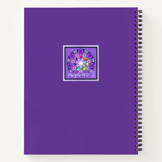 Lila W2 Notizblock (Rückseite)