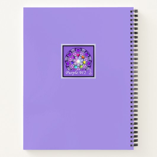 Lila W2 Notizblock (Rückseite)