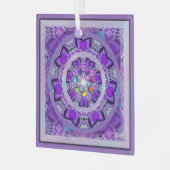 Lila W2 Ornament Aus Glas (Vorderseite links)
