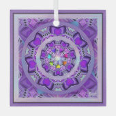 Lila W2 Ornament Aus Glas (Vorderseite)