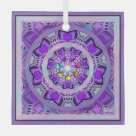 Lila W2 Ornament Aus Glas