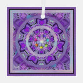 Lila W2 Ornament Aus Glas (Rückseite)