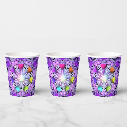 Lila W2 Pappbecher (Multi)