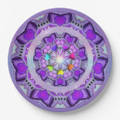 Lila W2 Pappteller (Vorderseite)