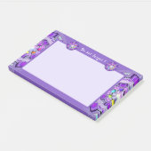 Lila W2 Post-it Klebezettel (angewinkelt)