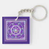 Lila W2 Schlüsselanhänger (Rückseite)