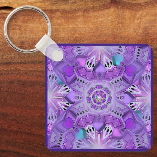 Lila W2 Schlüsselanhänger (Vorderseite)