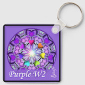 Lila W2 Schlüsselanhänger (Rückseite)