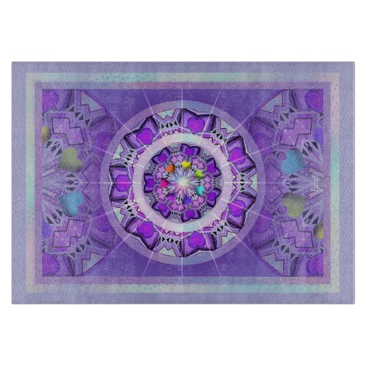 Lila W2 Schneidebrett (Vorderseite)