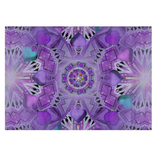 Lila W2 Schneidebrett (Vorderseite)