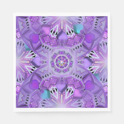 Lila W2 Serviette (Vorderseite)