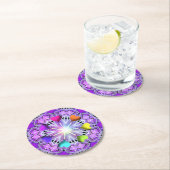 Lila W2 Square Paper Untersetzer (Vor Ort)