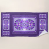 Lila W2 Strandtuch (Vorderseite)