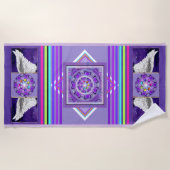 Lila W2 Strandtuch (Vorderseite)