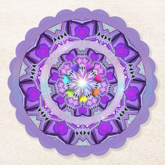 Lila W2 Untersetzer (Vorderseite)