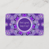 Lila W2 Visitenkarte (Rückseite)