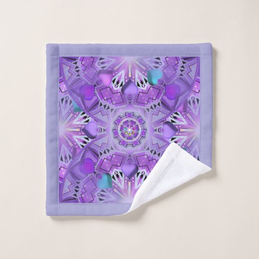 Lila W2 Waschlappen (Waschlappen)