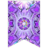 Lila W2 Wimpelkette (Zweite Fahne)