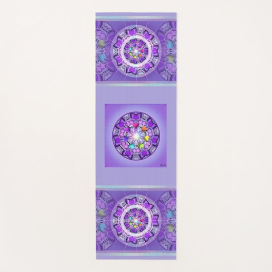 Lila W2 Yogamatte (Vorderseite)