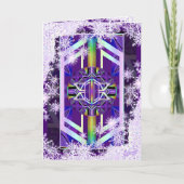 Lila w3-Begrüßung Karte (Vorderseite)