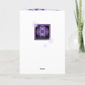 Lila w3-Begrüßung Karte (Rückseite)