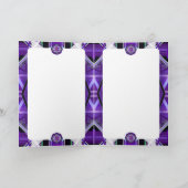 Lila W3-Blindkarte Dankeskarte (Innenseite)