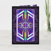 Lila W3-Geburtstagkarte Dankeskarte (Vorderseite)