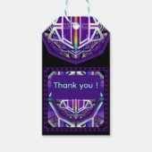 Lila W3 Geschenkanhänger (Vorderseite)