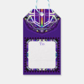 Lila W3 Geschenkanhänger (Rückseite)