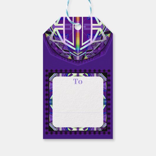 Lila W3 Geschenkanhänger (Rückseite)