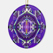 Lila W3 Keramik Ornament (Links)