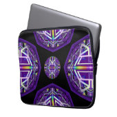 Lila W3 Laptopschutzhülle (Vorderseite Links)