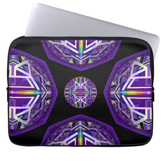 Lila W3 Laptopschutzhülle (Vorderseite)