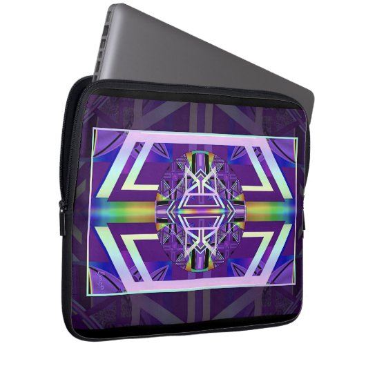 Lila W3 Laptopschutzhülle (Vorne Rechts)