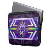 Lila W3 Laptopschutzhülle (Vorderseite Links)