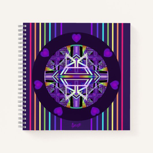 Lila W3-Notebook Notizblock (Vorderseite)