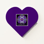 Lila W3-Notebook Notizblock (Rückseite)