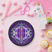 Lila W3 Pappteller (Party)