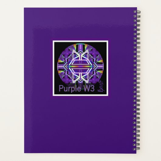 Lila W3-Planer Planer (Rückseite)