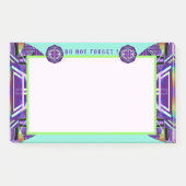 Lila W3 Post-it Klebezettel (Vorderseite)