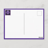 Lila W3 Postkarte (Rückseite)