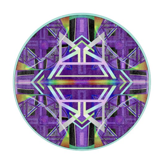 Lila W3-Schneidboard Schneidebrett (Vorderseite)