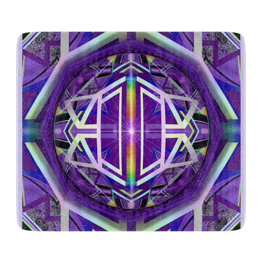 Lila W3-Schneidboard Schneidebrett (Vorderseite)