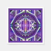 Lila W3 Serviette (Vorderseite)