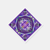 Lila W3 Serviette (Ecke)