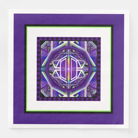 Lila W3 Serviette (Vorderseite)