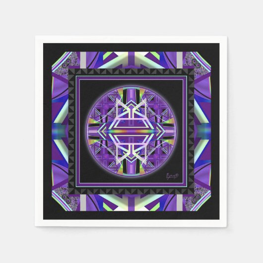 Lila W3 Serviette (Vorderseite)