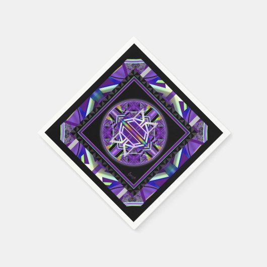 Lila W3 Serviette (Ecke)