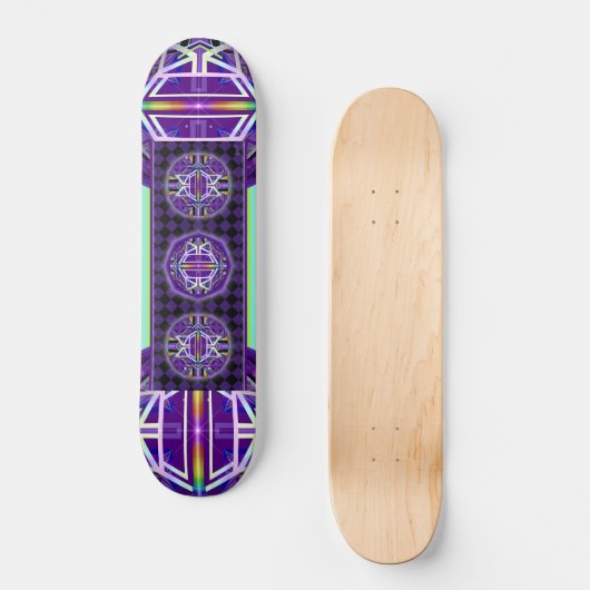 lila W3 Skateboard (Vorderseite)