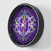 Lila W3 Uhr (Winkel)